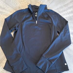 Apana Black Quarter-Zip Sweatshirt